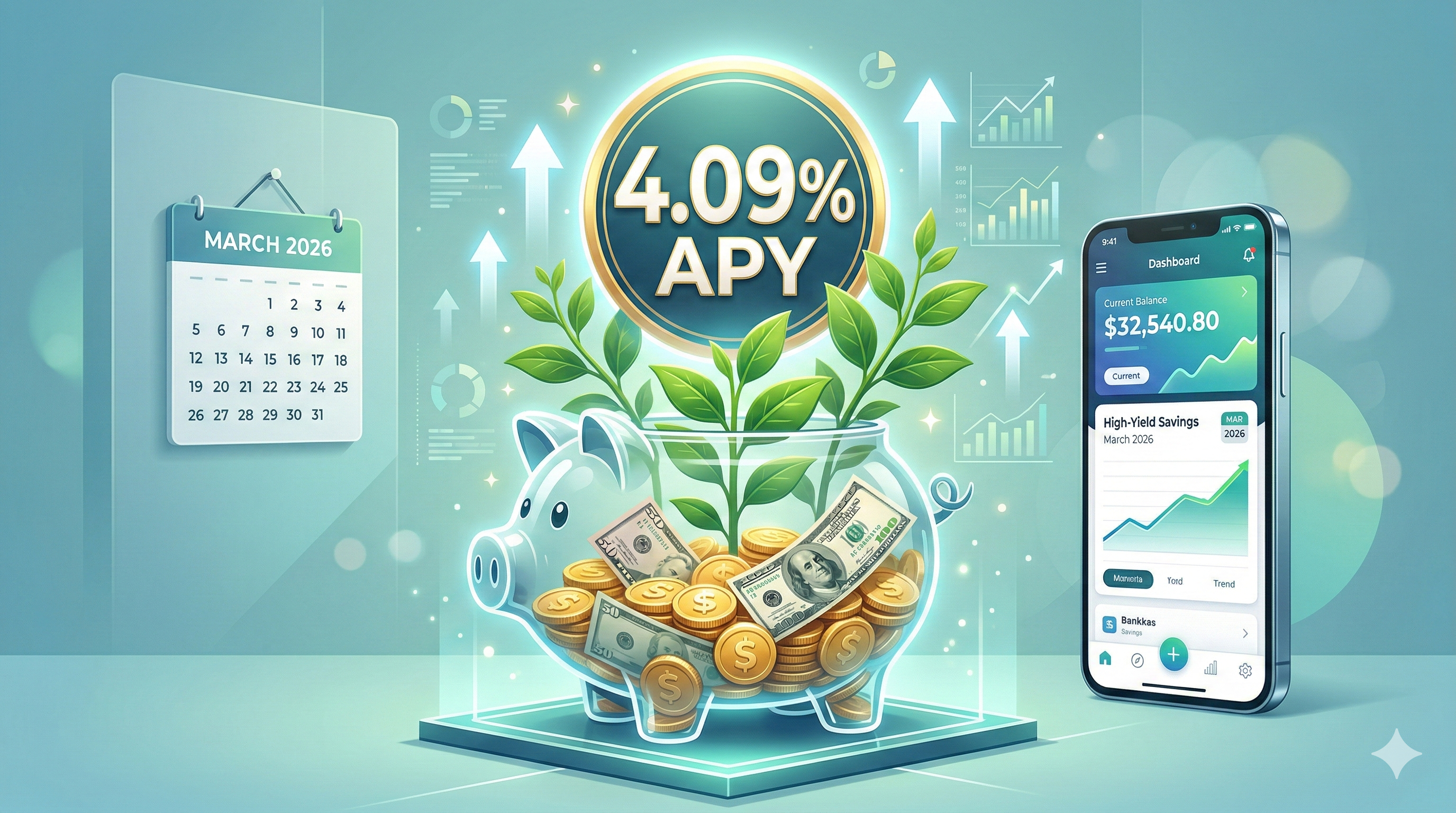Top High-Yield Savings Accounts for March 2026: Earn Up to 4.09% APY